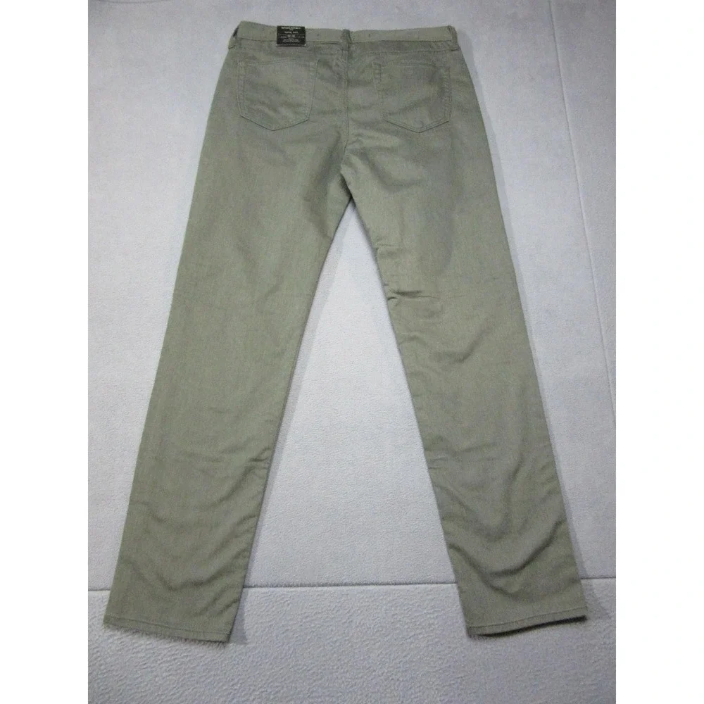 Banana Republic Travel Jean Mens 35x34 Green New Slim Fit Stretch Denim Pants